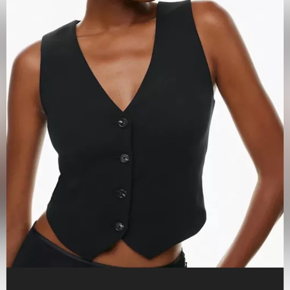 Wilfred Women's Black Button-Up Vest